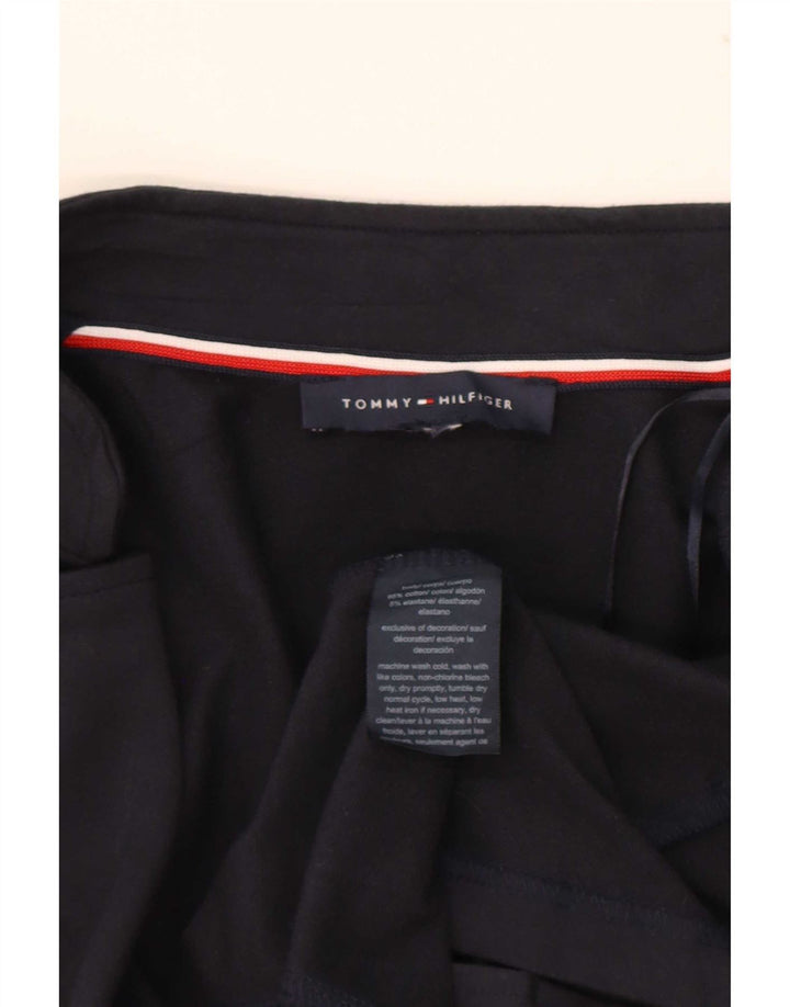 Tommy Hilfiger Damen Bomberjacke UK 14 Mittelmarineblaue Baumwolle