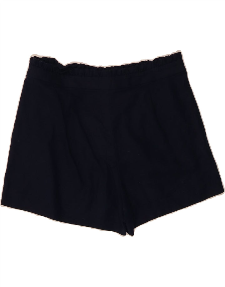J. CREW Womens Chino Shorts US 8 Medium W32 Navy Blue Linen Vintage J. Crew and Second-Hand J. Crew from Messina Hembry 