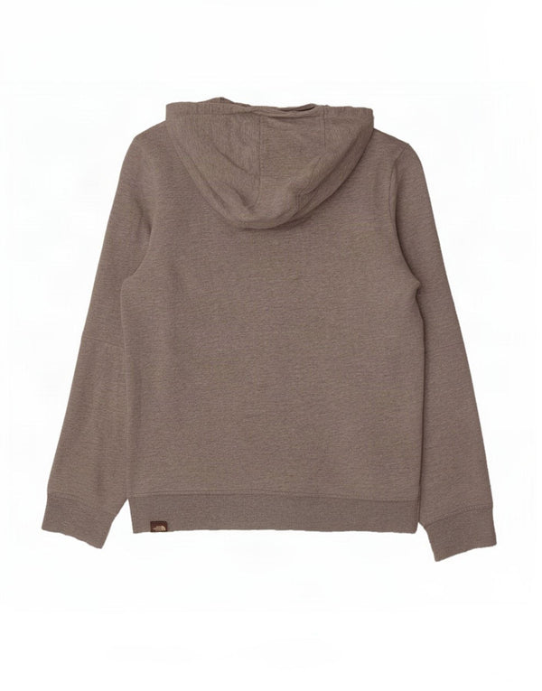 The North Face Jungen-Pullover mit grafischem Kapuzenpullover, 11–12 Jahre, groß, grau gefleckt