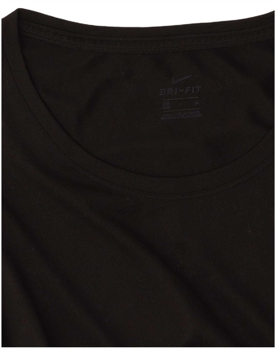 NIKE Damen Dri Fit T-Shirt Top UK 10 Small Schwarz