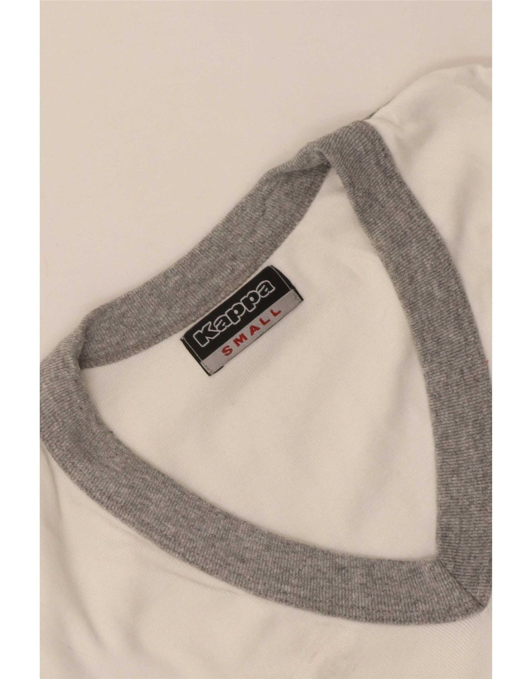Kappa Damen T-Shirt Top UK 8 Small Weiß Colourblock