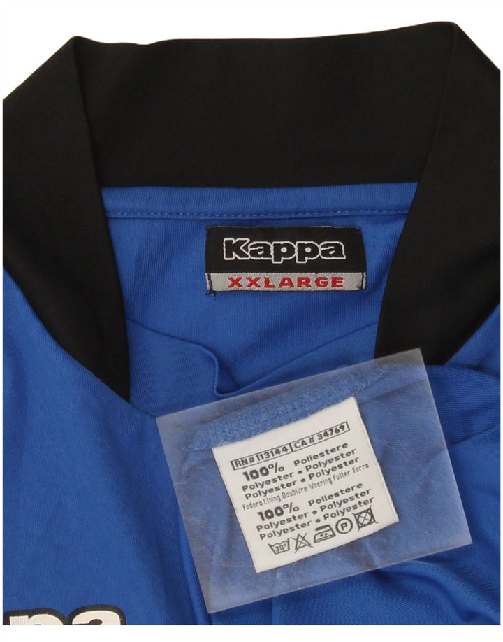 KAPPA Herren Grafik T-Shirt Top 2XL Blau Polyester