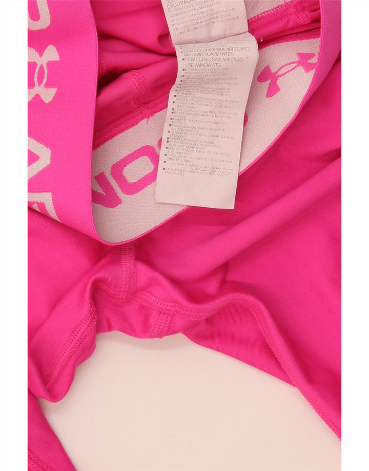 Under Armour Damen Graphic Leggings UK 8 Small Rosa Polyamid