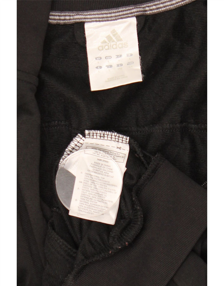 Adidas Herren-Trainingsanzug-Top-Jacke, großes schwarzes Polyester