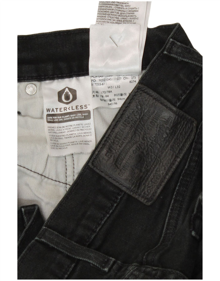 Levi's Herren 511 Slim Jeans W31 L26 schwarze Baumwolle