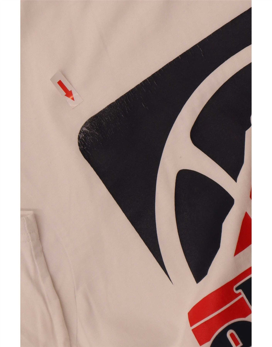 Ellesse Herren-T-Shirt mit Grafik, Größe S, weiße Baumwolle