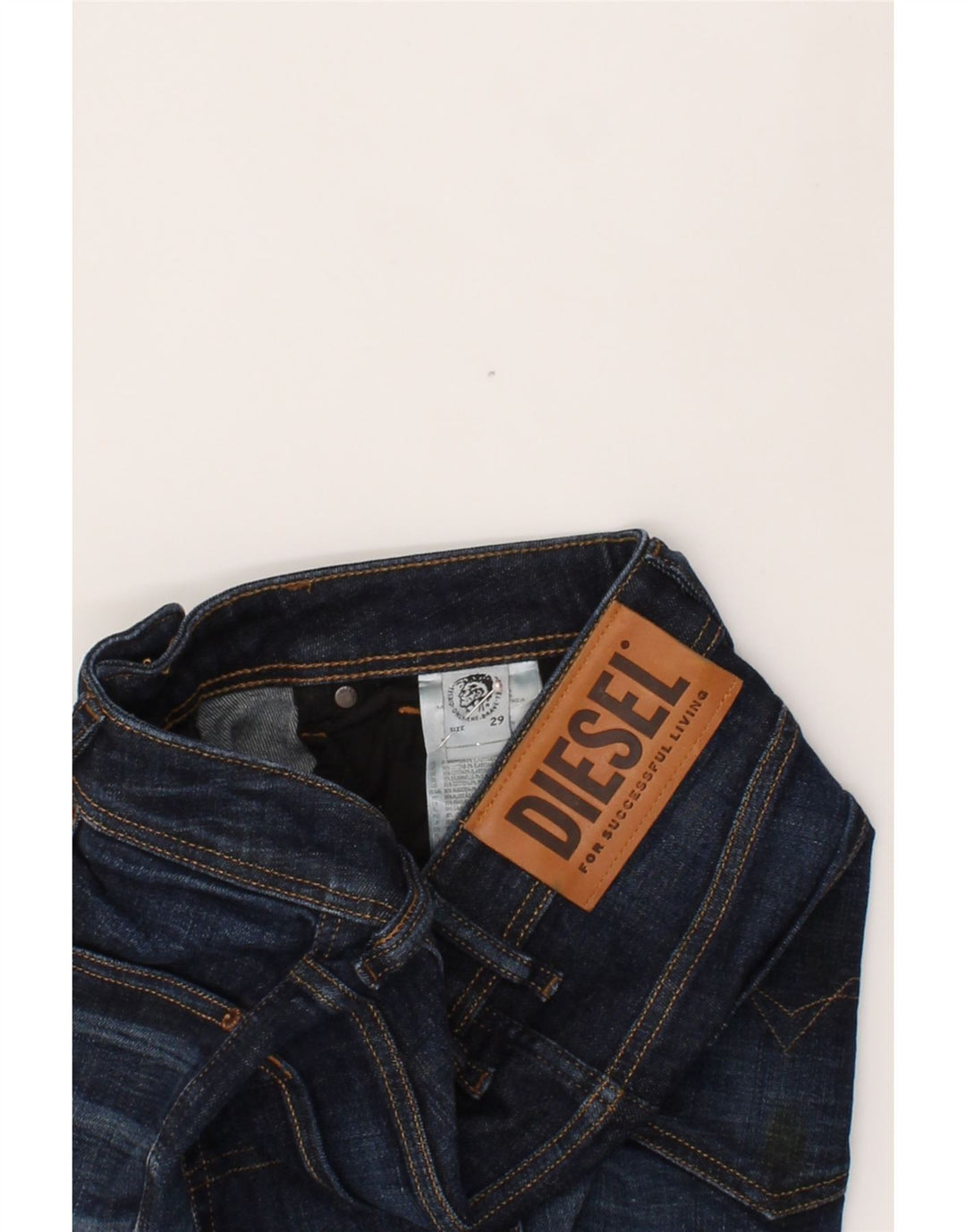 DIESEL Womens Slim Jeans W29 L26  Navy Blue Cotton Vintage Diesel and Second-Hand Diesel from Messina Hembry 
