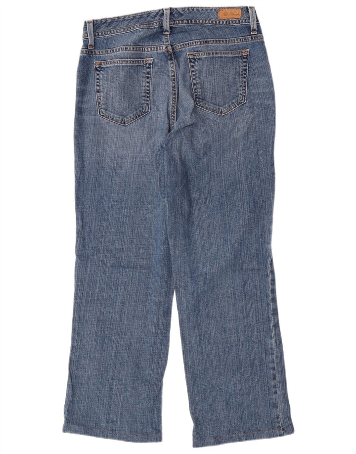 EDDIE BAUER Damen Straight Jeans US 8 Medium W30 L25, 28 Blaue Baumwolle