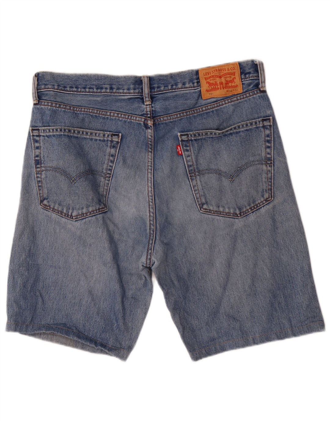 Levi's Herren 751 Denim Shorts W36 Große blaue Baumwolle