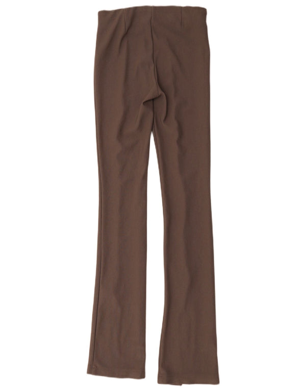 Zara Womens Flare Casual Trousers XS W24 L34 Grey