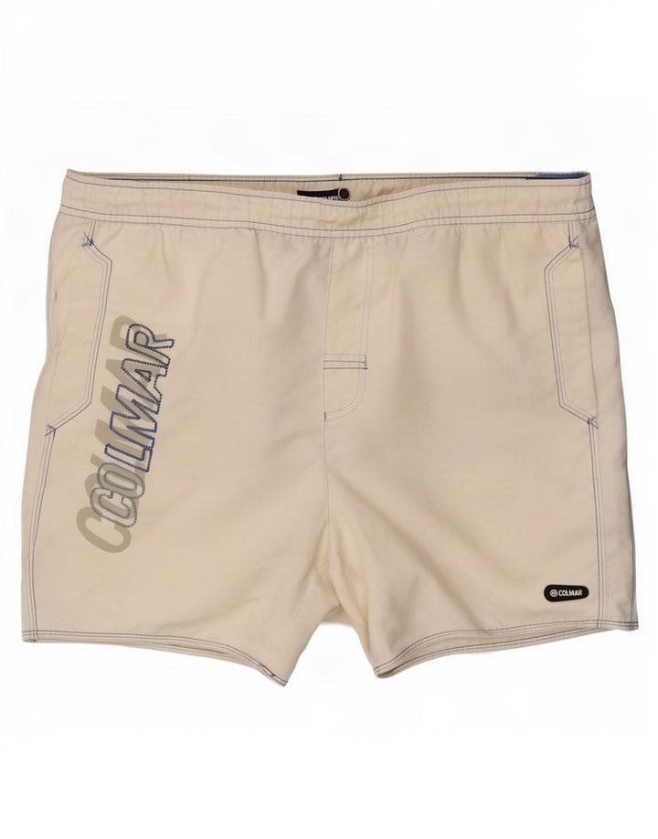 Colmar Herren Badeshorts mit Grafik IT 52 Large Weiß Polyester