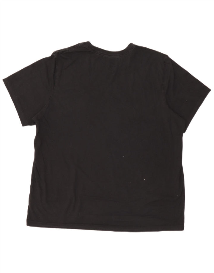 Nike Herren T-Shirt Top 2XL Schwarz Baumwolle
