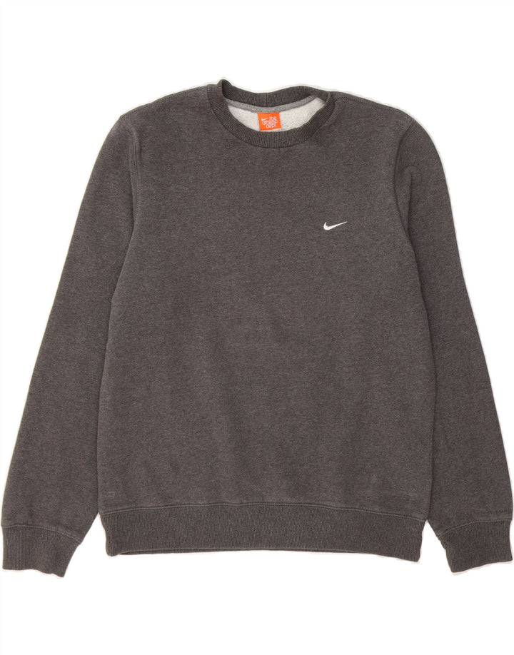 NIKE Mens Sweatshirt Jumper UK 38/40 Medium Grey Cotton Vintage Nike and Second-Hand Nike from Messina Hembry 