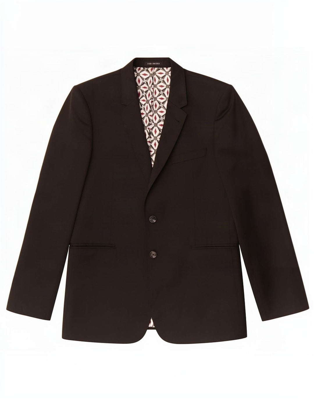 Ted Baker Herren-Blazer mit 2 Knöpfen, UK 42, XL, schwarze Wolle