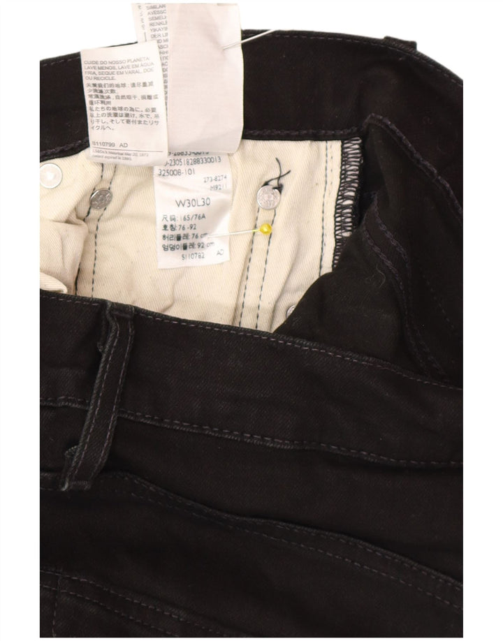 Levi's Herren Slim Jeans W30 L30 schwarze Baumwolle