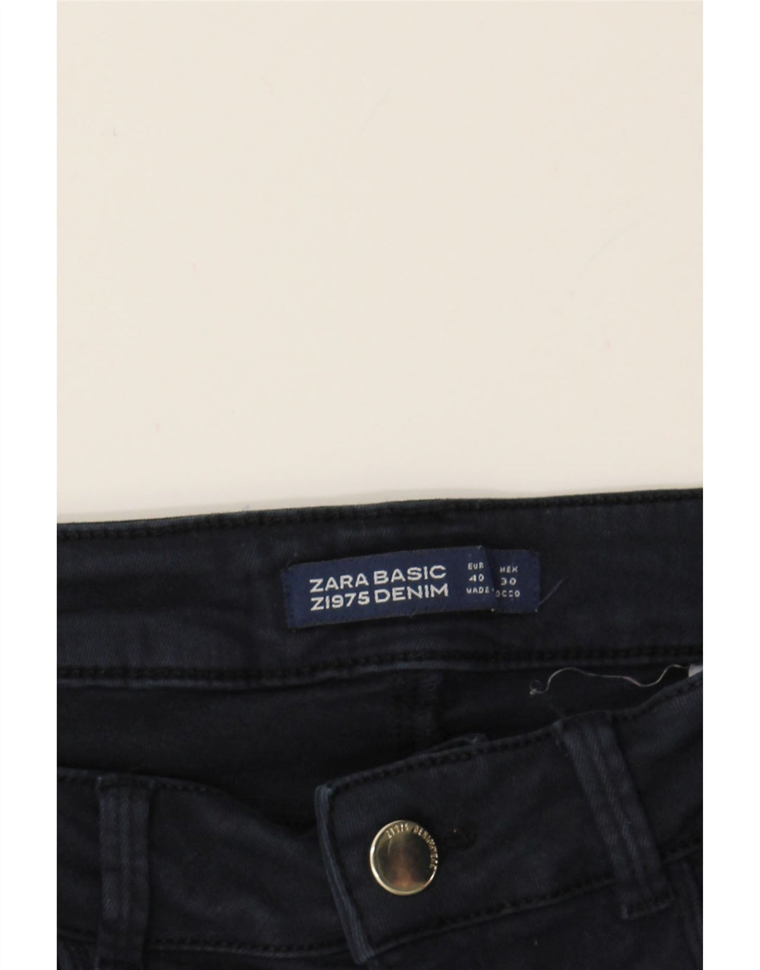 ZARA Womens Skinny Jeans EU 40 Medium W28 L27 Navy Blue Vintage Zara and Second-Hand Zara from Messina Hembry 