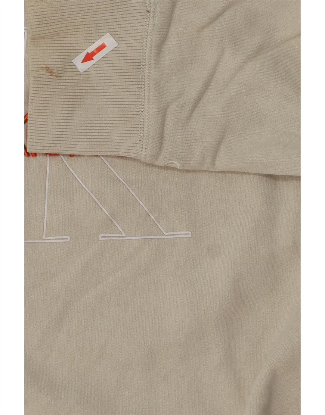Calvin Klein Jeans Herren-Sweatshirt mit Grafik, Medium, cremefarbene Baumwolle