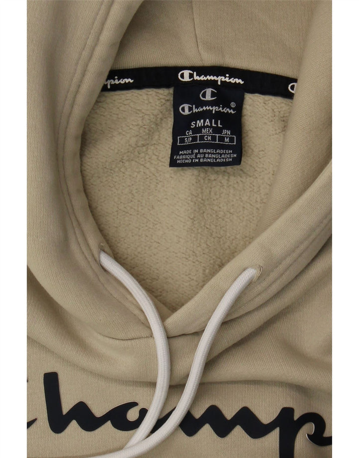 Champion Herren-Kapuzenpullover mit Grafik, Größe S, Beige