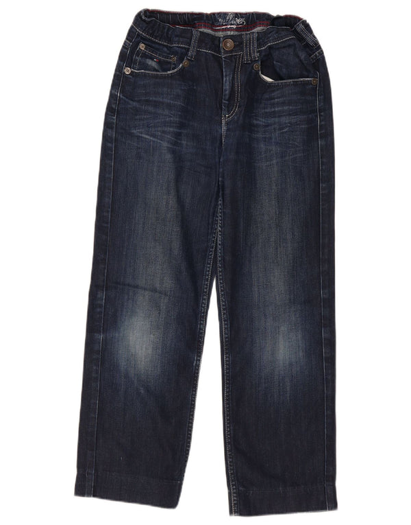 Tommy Hilfiger Jungen gerade Jeans mit Grafik, 15–16 Jahre, W30, L24, blaue Baumwolle