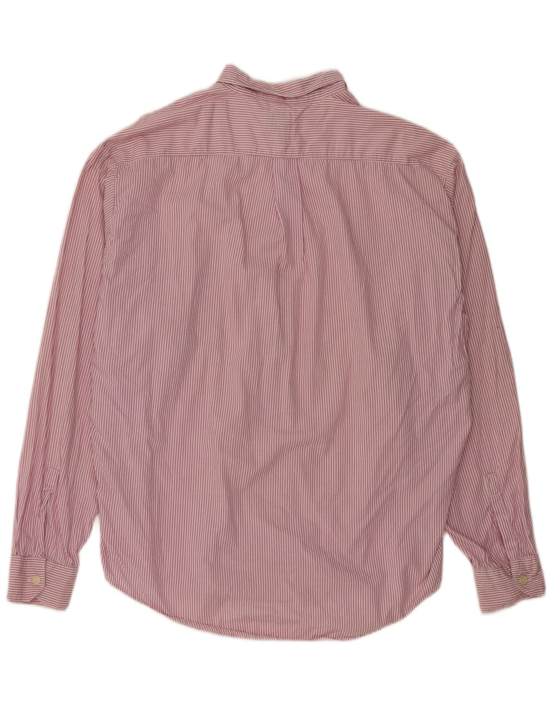 POP 84 Herrenhemd XL Lila Nadelstreifen Baumwolle