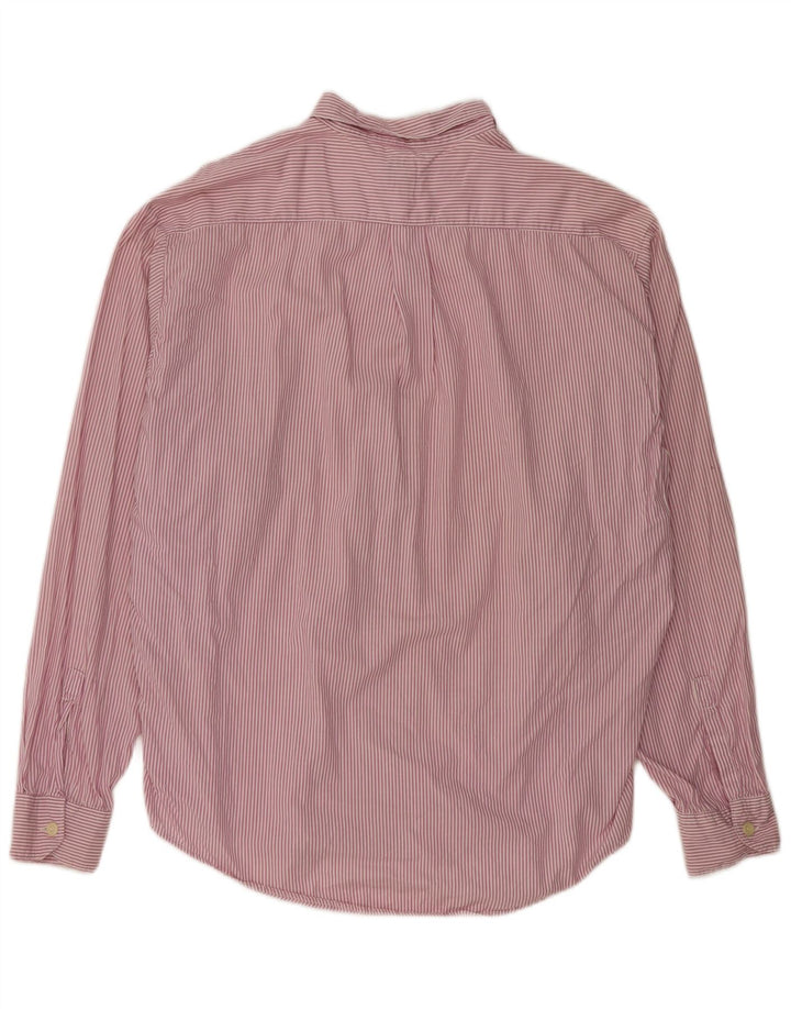 POP 84 Herrenhemd XL Lila Nadelstreifen Baumwolle