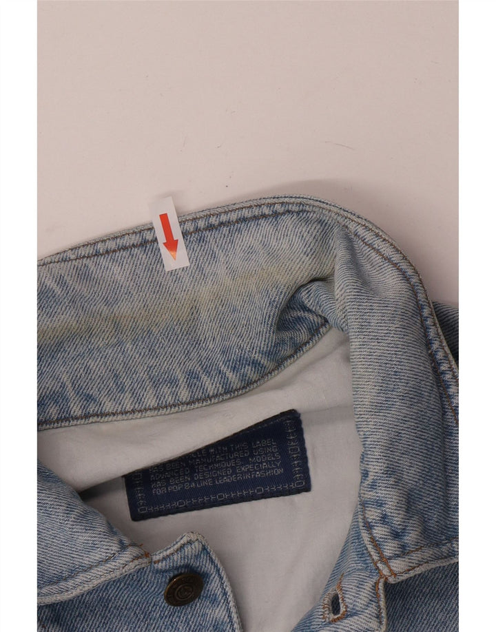 POP 84 Herren Jeansjacke UK 40 Large Blau