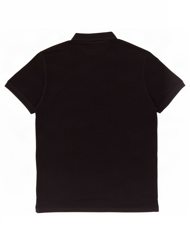 Massimo Dutti Herren Poloshirt XL Schwarz Baumwolle