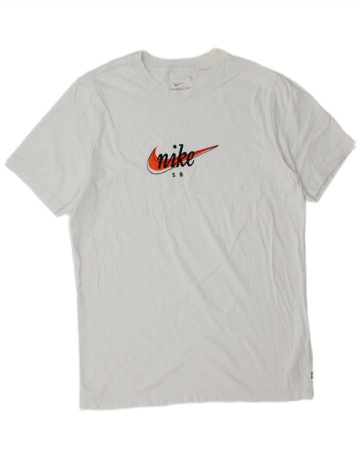 Nike Herren-T-Shirt mit Grafik, mittelweiße Baumwolle