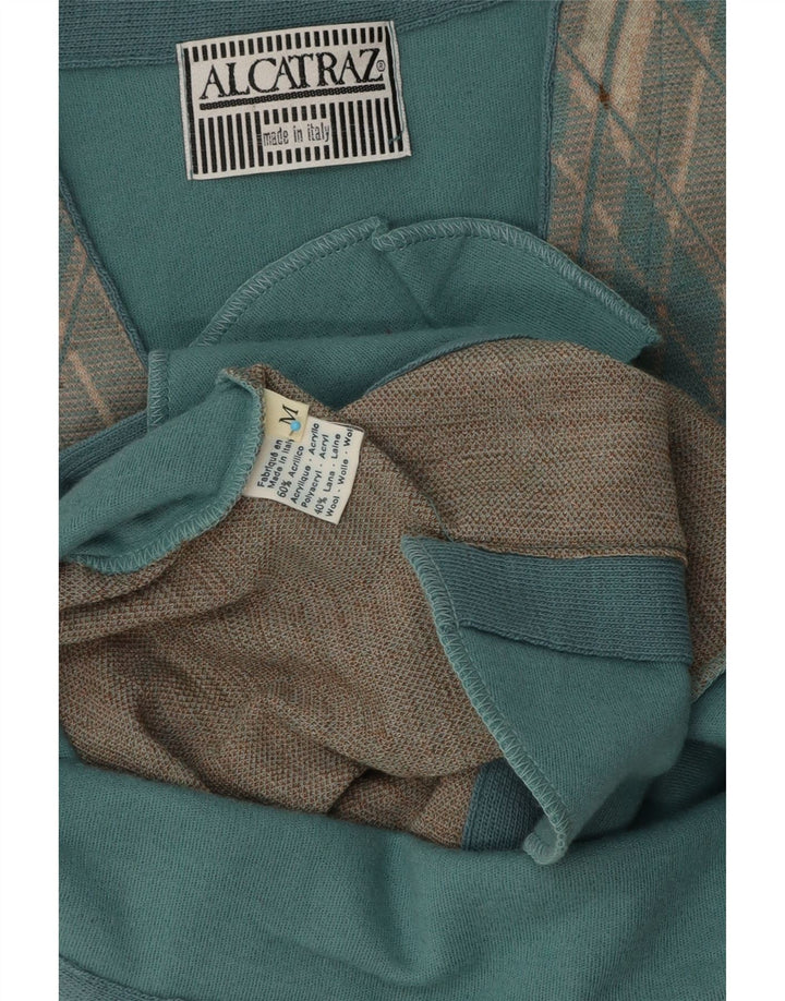 Alcatraz Herrenweste Mittelblaues Argyle/Diamant-Acryl