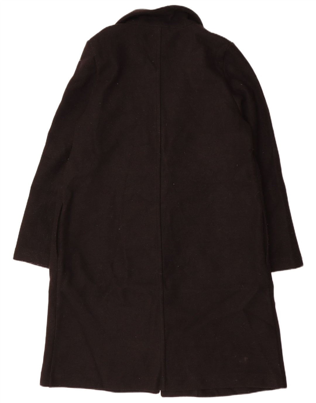 ZARA Damen Offener Mantel UK 16 Large Schwarz Polyester