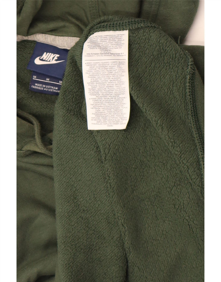 Nike Herren Kapuzenpullover aus mittelgrüner Baumwolle
