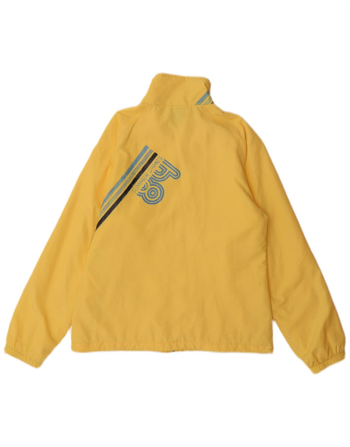 NIKE Damen-Regenjacke mit Grafik, UK 12, mittelgelbes Nylon