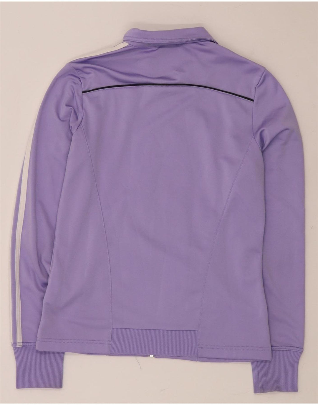 ADIDAS Damen-Trainingsanzugoberteil, UK-Größe 12, Mittelviolett, Polyester