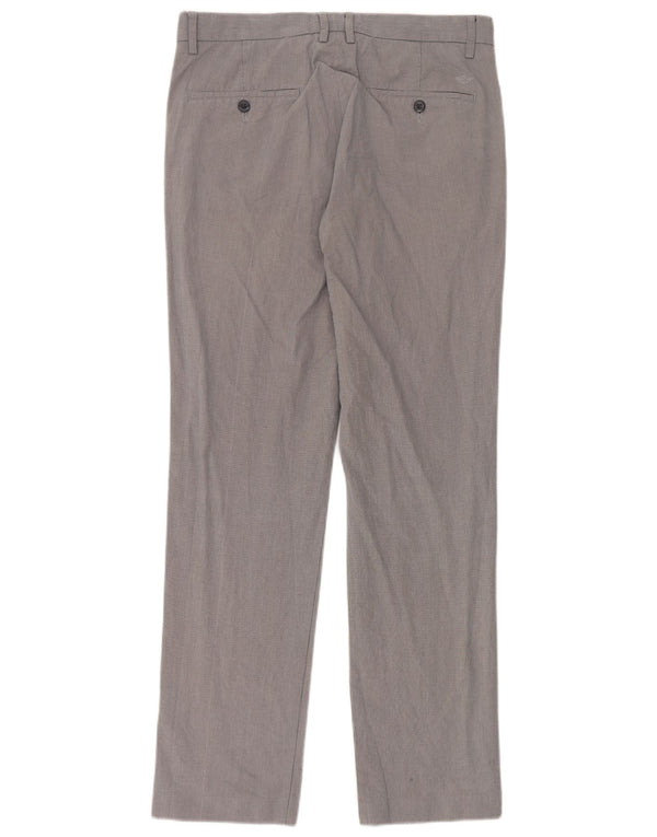 Dockers Herren-Anzughose, gerade, W32, L34, grau kariert, Baumwolle