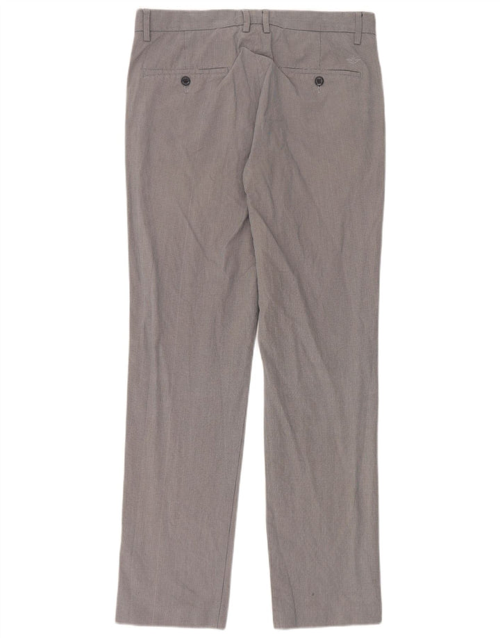 Dockers Herren-Anzughose, gerade, W32, L34, grau kariert, Baumwolle