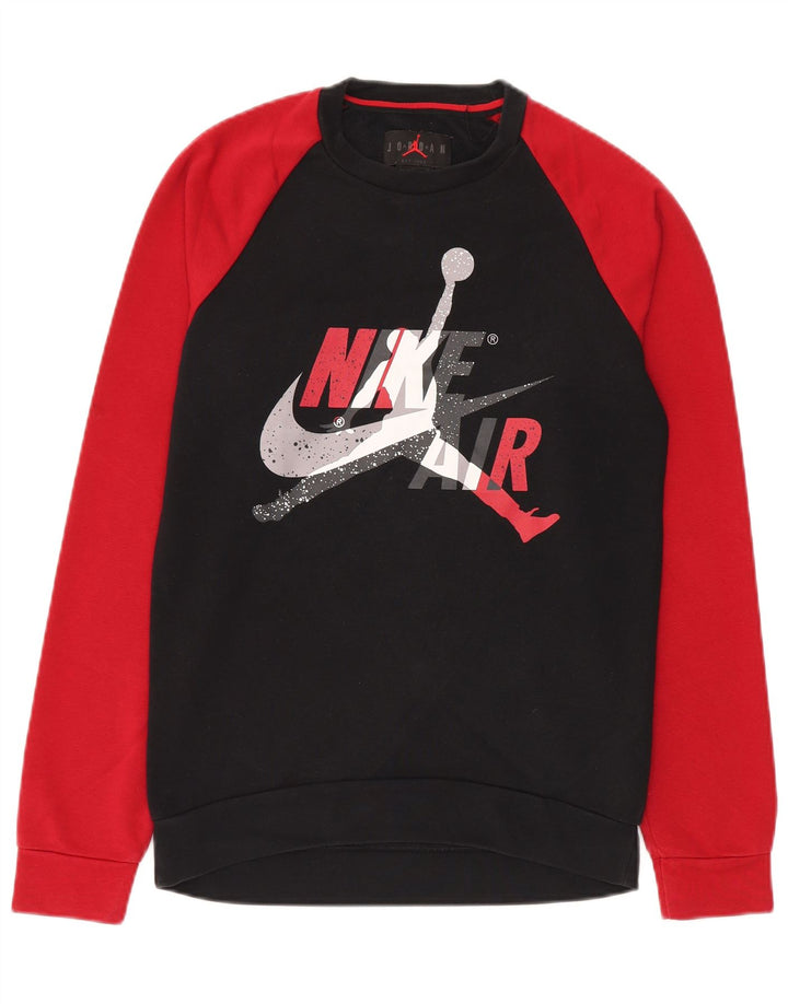 Jordan Herren-Sweatshirt mit Grafik, Größe S, Schwarz, Colourblock-Baumwolle