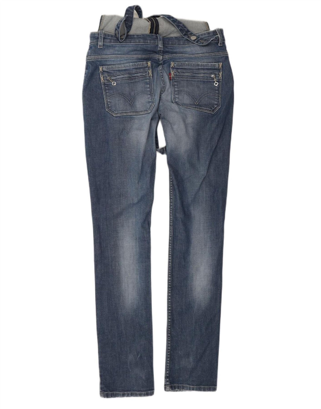 Levi's Damen Latzhose Slim Jeans W29 L34 Blaue Baumwolle