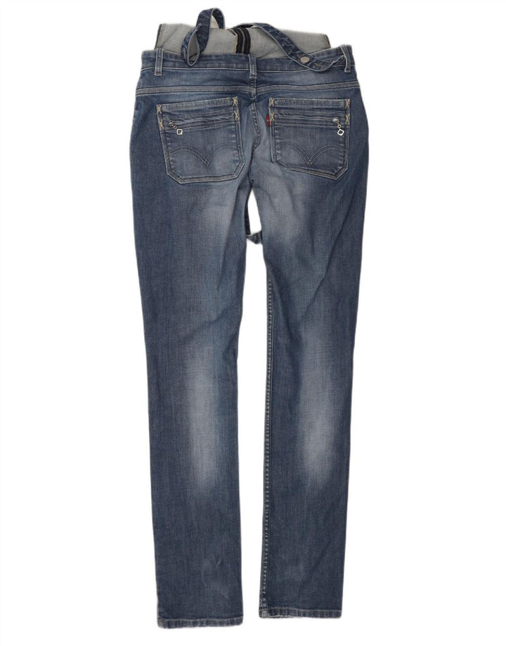 Levi's Damen Latzhose Slim Jeans W29 L34 Blaue Baumwolle