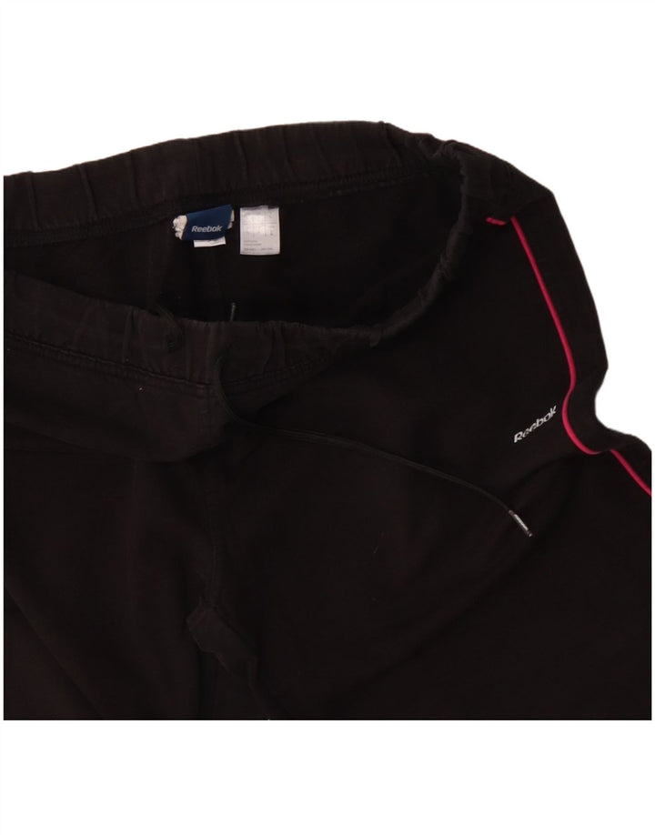REEBOK Damen Trainingshose UK 14 Large Schwarz Polyester