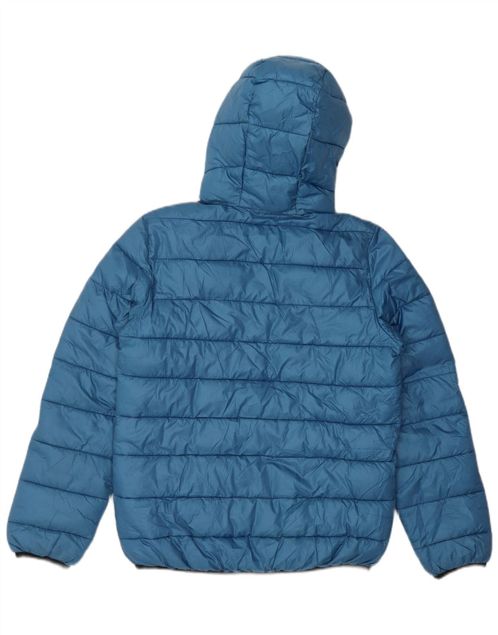 CHAMPION Wattierte Jungenjacke mit Kapuze, 11–12 Jahre, Größe L, Blau, Polyester