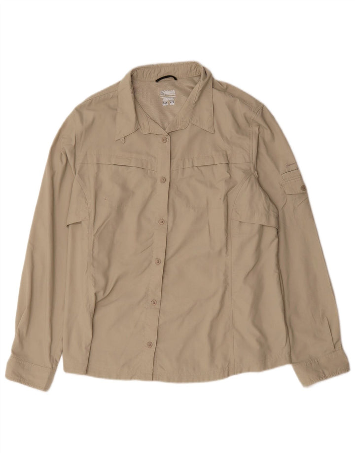 Columbia Herrenhemd XL Beige Nylon