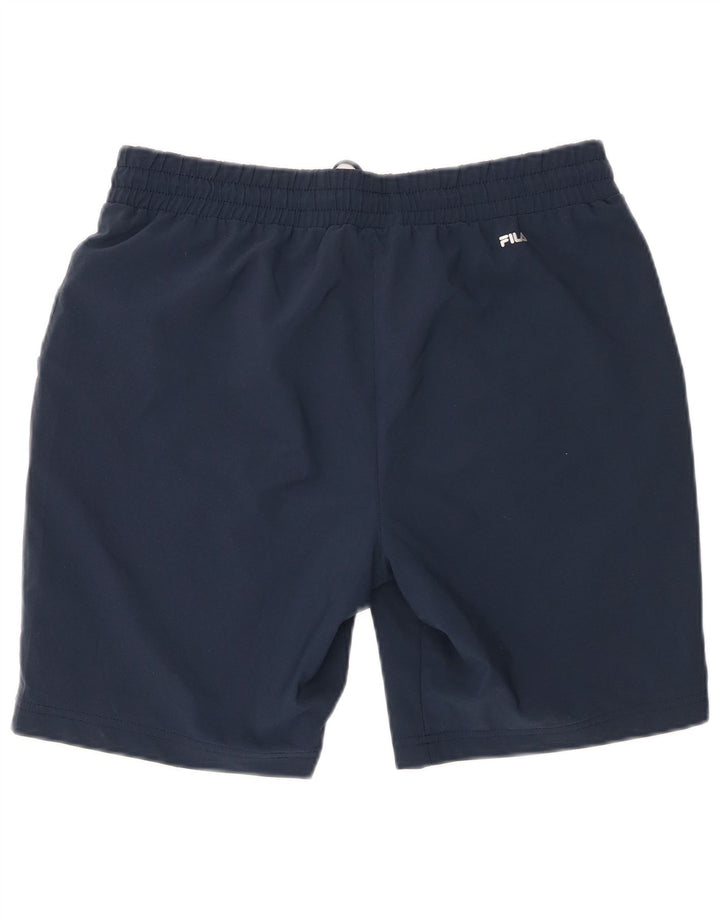 Fila Damen Sportshorts UK 16 Large Marineblau Polyester
