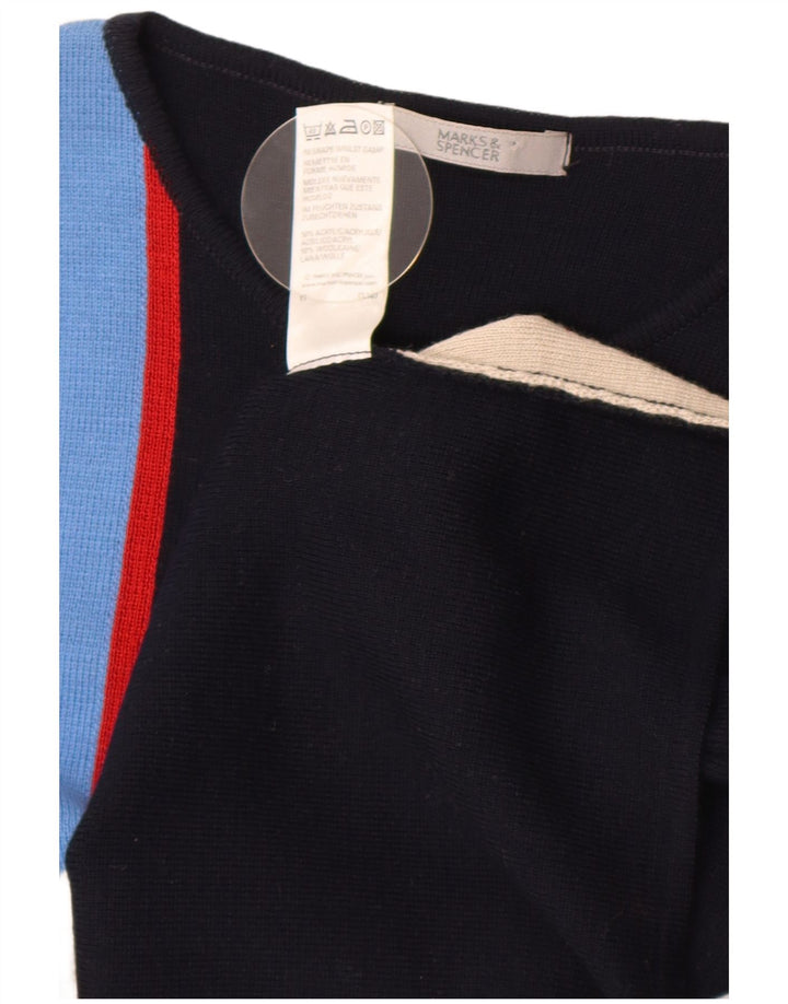 Marks & Spencer Damen-Pullover mit U-Boot-Ausschnitt, Gr. 14, mittelschwarz