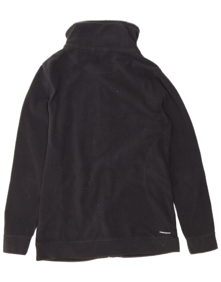 ADIDAS Womens Climawarm Fleece Jacket UK 16 Large Black Polyester
