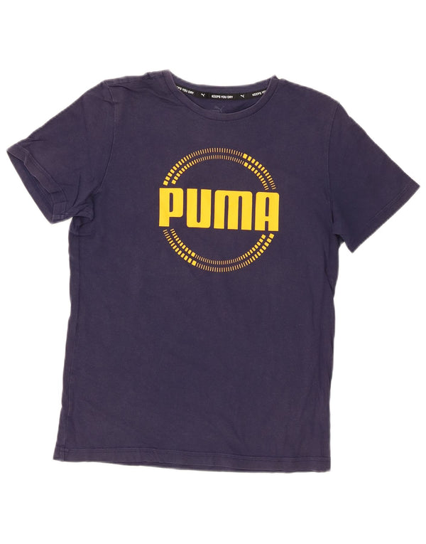 Puma Jungen Grafik T-Shirt Top 13-14 Jahre Marineblau