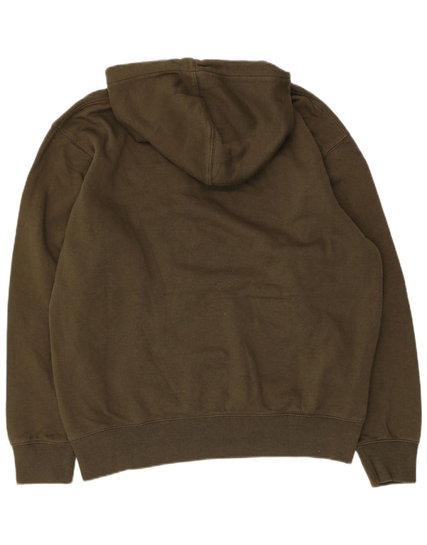Jack & Jones Mens Hoodie Jumper Large Khaki Cotton