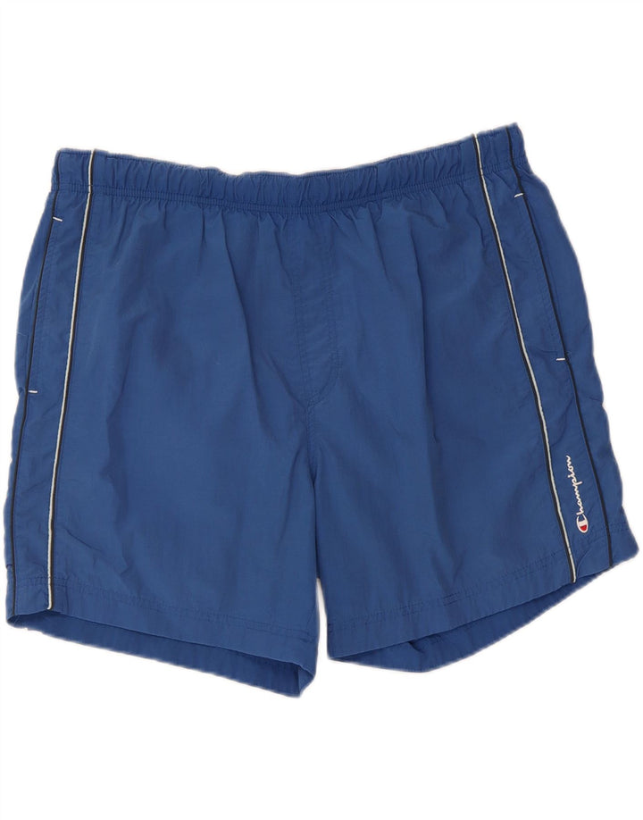 CHAMPION Mens Swimming Shorts 2XL Blue Polyester