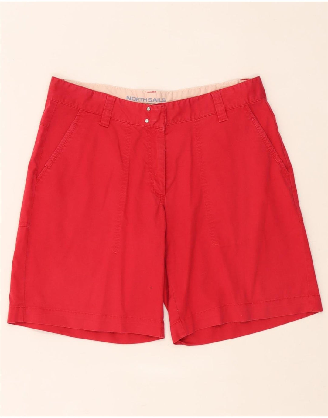 North Sails Damen Chinoshorts IT 46 Large W32 Rote Baumwolle