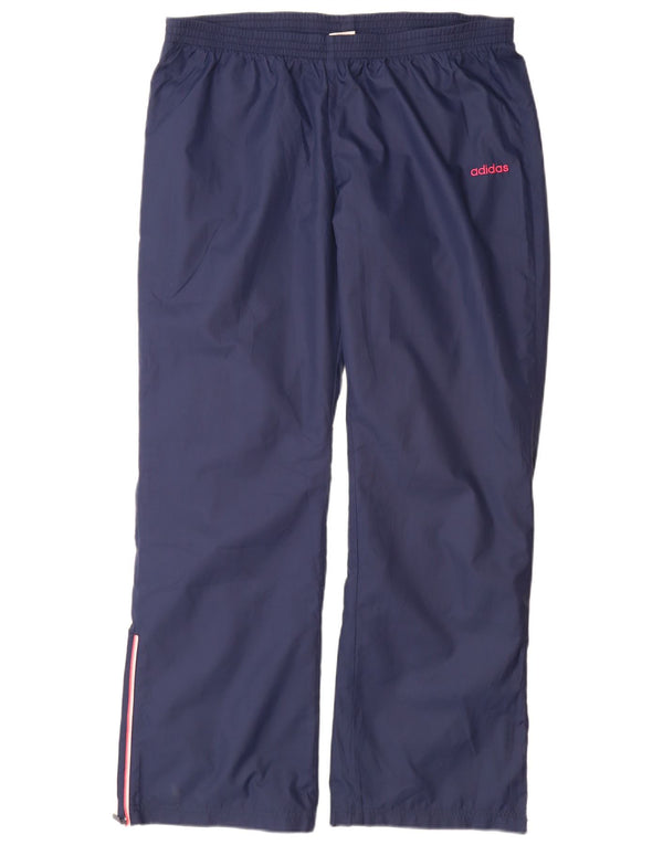 Adidas Damen Trainingshose UK 18 XL Marineblau Polyester