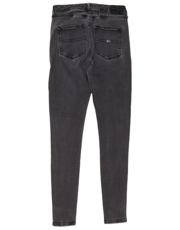 Tommy Hilfiger Damen Super Skinny Jeans W29 L32 Graue Baumwolle